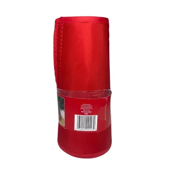 Holiday Style Christmas Tree Collar Red Up to 6 ft Tree New - Picture 2 of 6